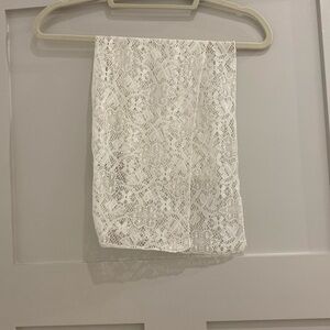 Pink&Violet scarf lace white